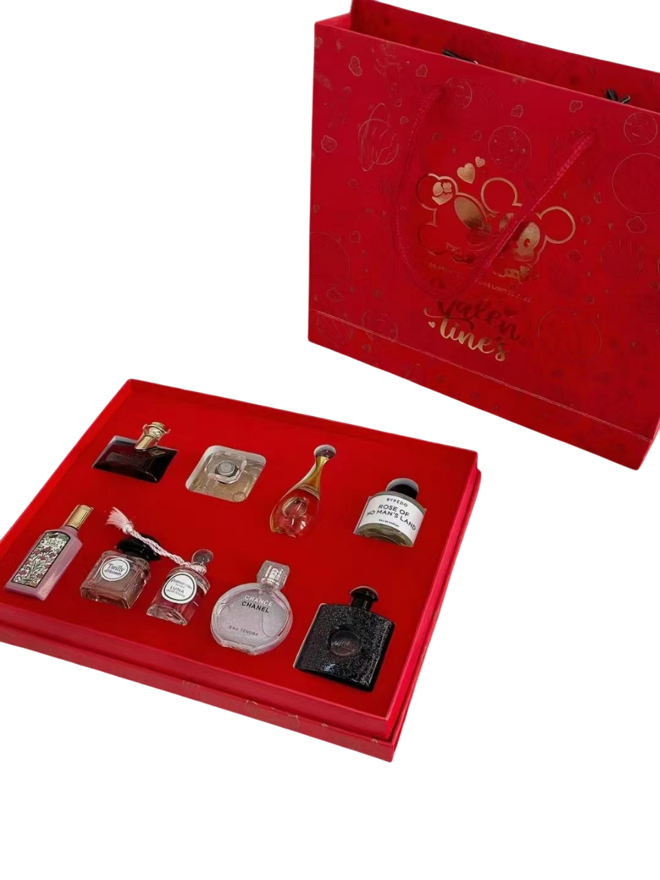 Coffret Cadeau Parfums Saint-Valentin – Édition Limitée 9 x Miniatures