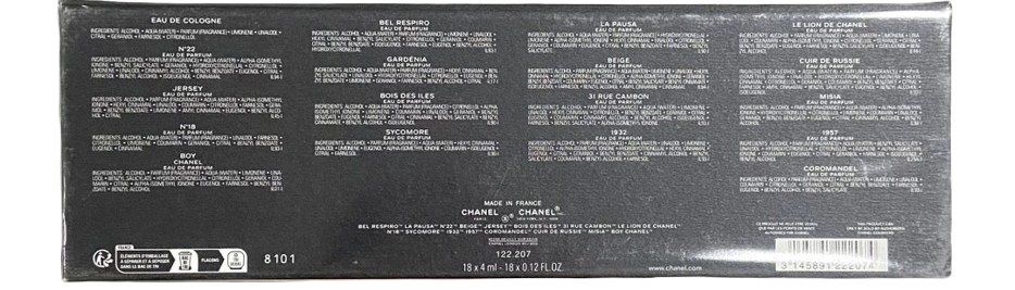Chanel – Coffret Miniature Les Exclusifs 18 x 4 ml