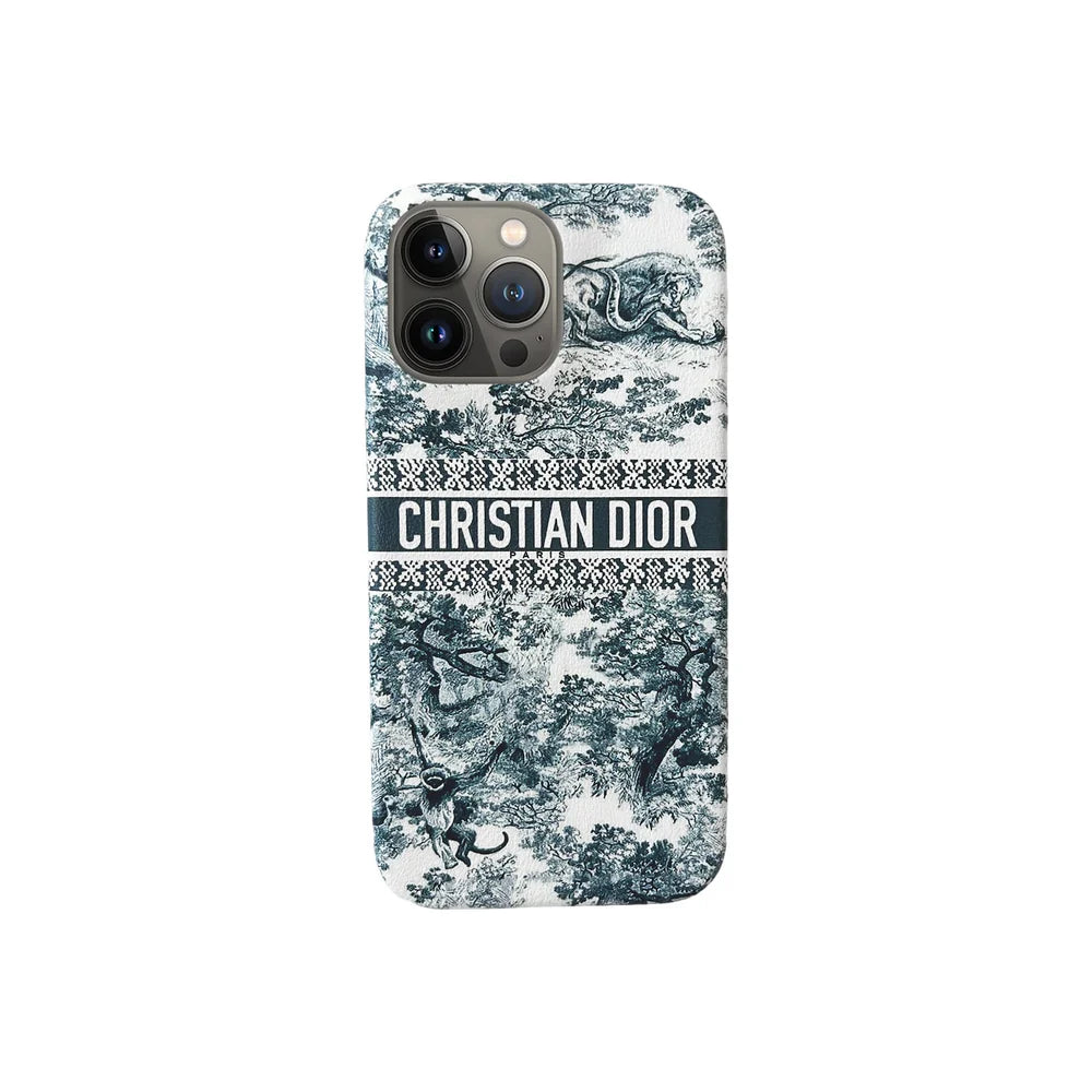 Coque iPhone Décor Bleu Foncé