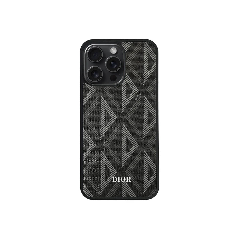 Coque iPhone Décor Tissé Black